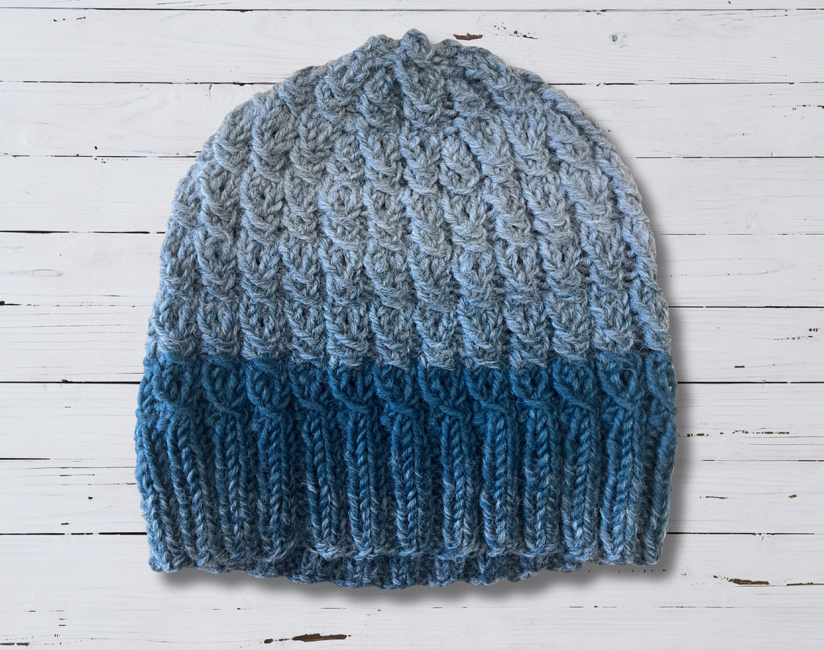 Mock Cable Knit Hat