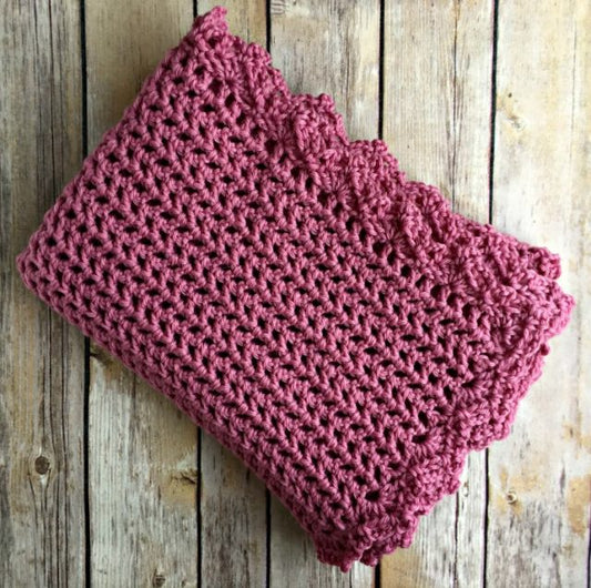 Pretty In Pink Heirloom Baby Blanket