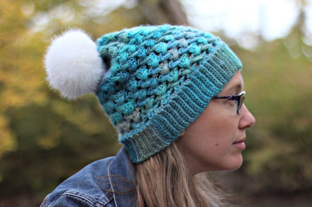 Puff Stitch Slouch Hat