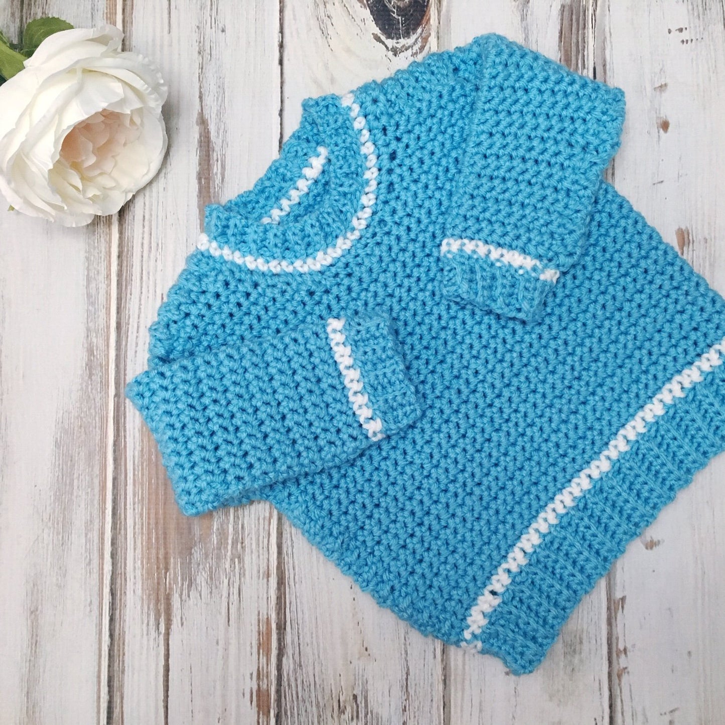 Baby Ribbed Shoulder Sweater
