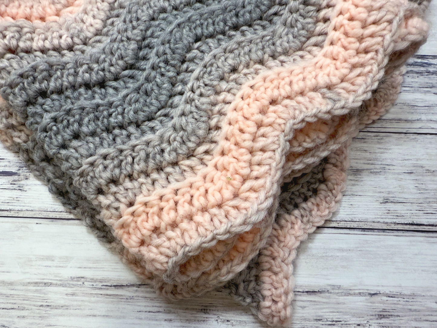 Crochet Ridged Chevron Blanket