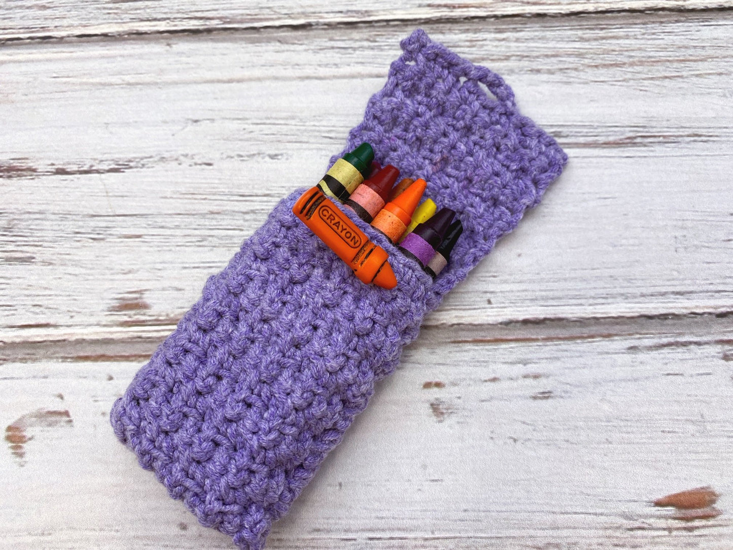 Crochet Crayon Holder