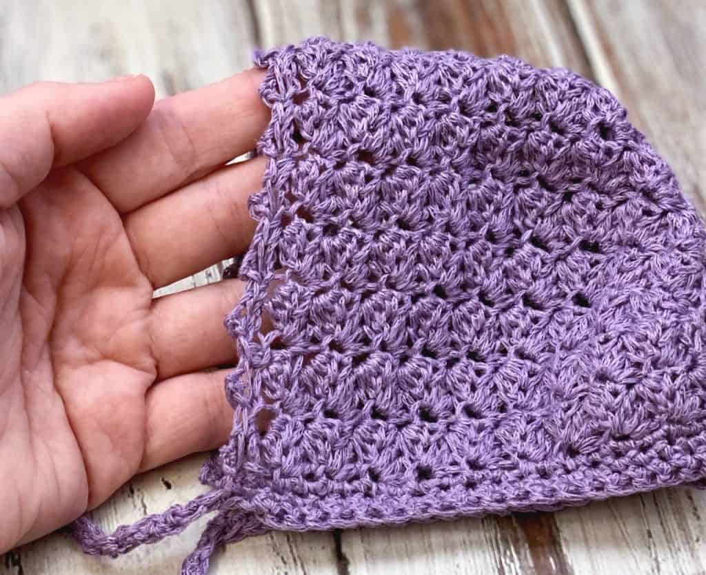 Simple Crochet Baby Bonnet