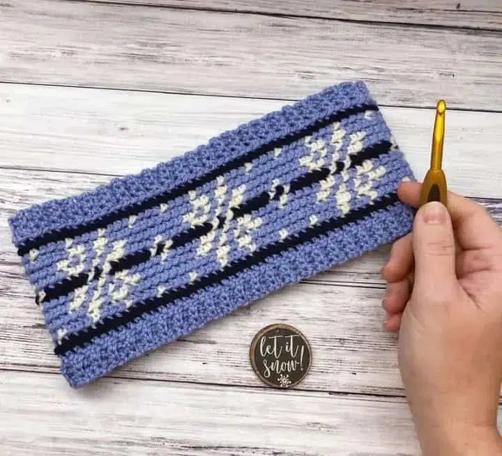 Snowflake Crochet Ear Warmer