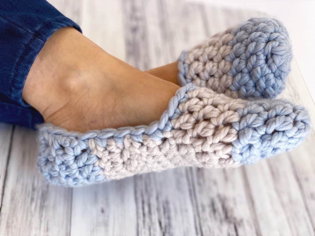 Super Bulky Crochet Slipper Socks