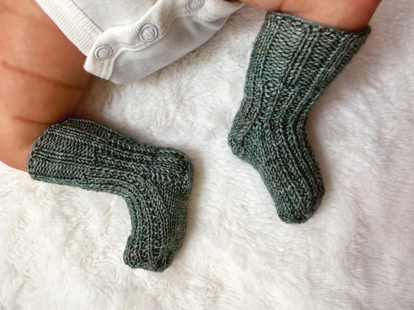 Textured Ribbed Knit Baby Socks
