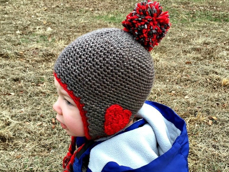 Valentine Earflap Hat