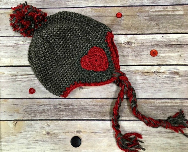 Valentine Earflap Hat