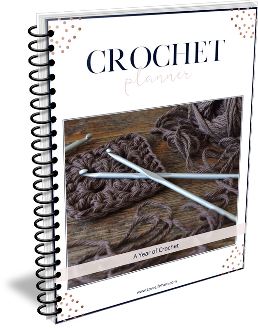 Rose Gold Crochet Life Planner