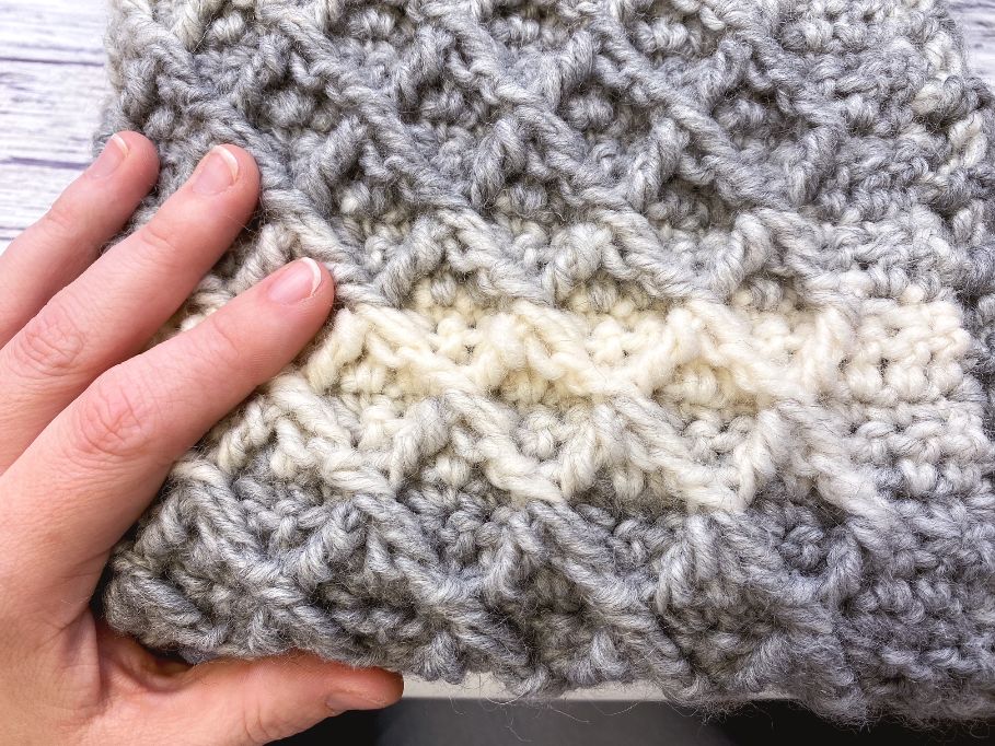Diamond Stitch Crochet Blanket